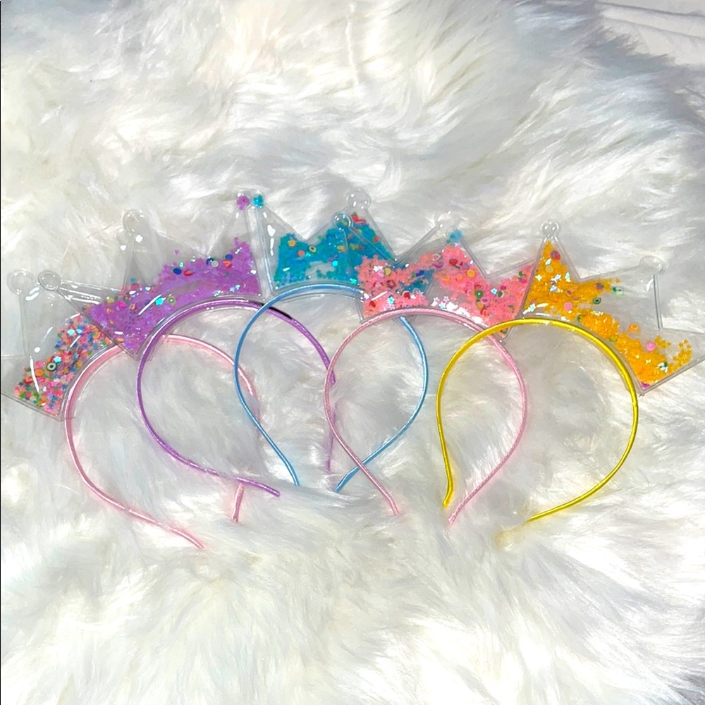 Colorful Crown Headbands Set